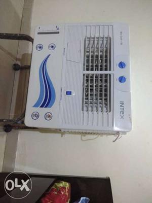 White And Blue Intex Portable Air Cooler Unit