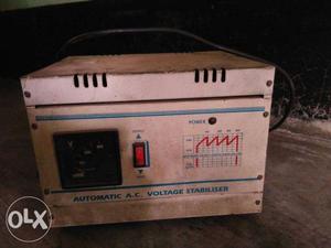 White Automatic A.C Voltage Stabilizer