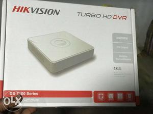 White Hikvision Turbo HD DVR Box 8 channel