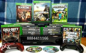 Xbox one 1 year warranty with 5 to 10 games with
