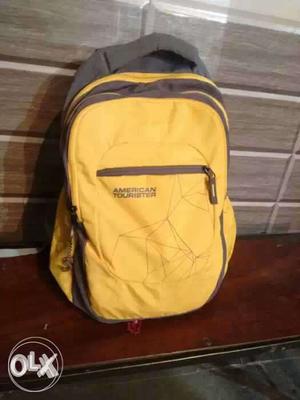 American Tourister Yellow Casual Backpack 