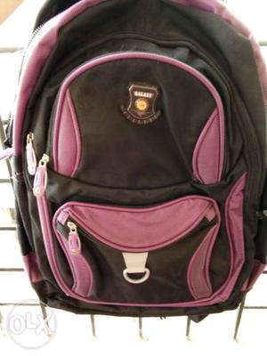 Black And Purple Backpack