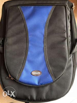Blue And Black Camera Backpack