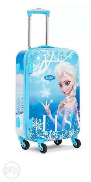 Blue Disney Frozen Elsa Hardside Luggage