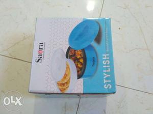 Brand new tifin box blue colour market price 225