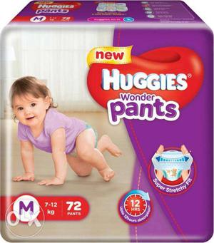 Huggies Wonder Pants Medium Size Diapers - M (72 Pieces)