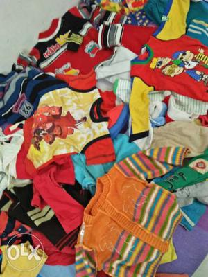 Kids clothes aged 0-2, can buy separately at 25/-