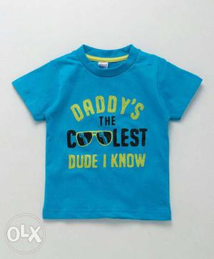 Kids cotton printed T-shirts age 0 to 9.