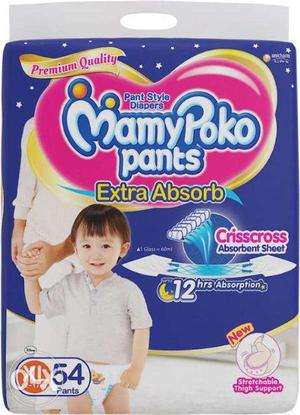 MamyPoko Pants Extra Absorb Diaper - XL (54 Pieces)
