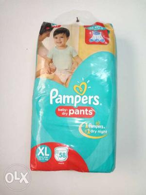 Pampers diapers size xl 58 piece Mrp Rs 949/-