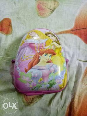 Pink And Yellow Disney Princess Backpack