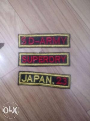 Three Army, Superday, And Japan Knitted Textiles