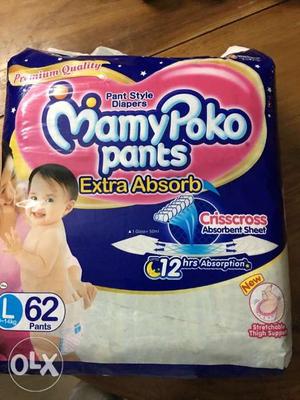 Unused new pack of Mamy Poko Pants. Pant style
