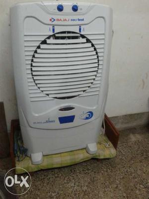 White And Blue Bajaj Air Cooler