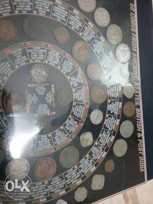 50 coins from ancient,states, briitish & post