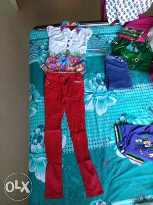 9-10 years girl pant and top