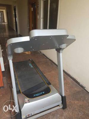Black And Gray Aerofit Treadmill