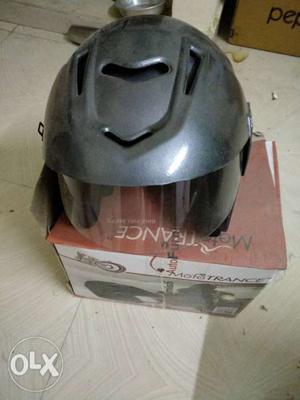 Black Half-face Helmet With Box