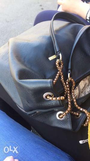Black leather almost new purse