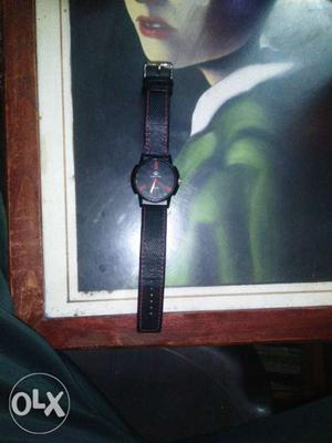 Black wrist watch,only once used (want to sell it