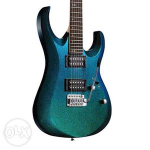 Blue And Green Electric Guitar