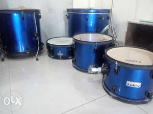 Blue Kubix Drum Kit with Cymbals