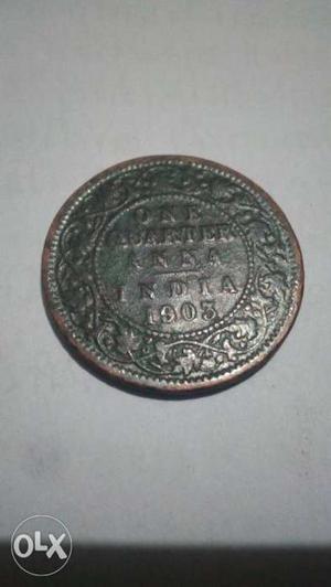  British Indian Anna Coin