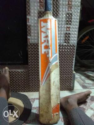 Brown And Orange MRF Cricket Bat