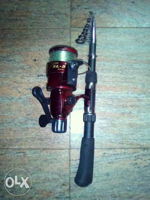 Fishing rod,8ft length,Reel with 100 mtr imported