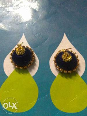 Gold-colored Jhumkas Earrings
