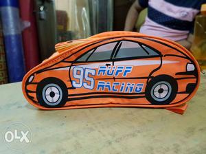 Orange, White, And Black 95 Ruff Racing-printed Bag