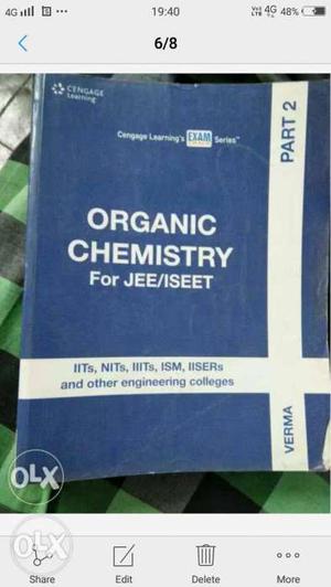 Organic Chemistry For Jee/Iseet Part 2 Book