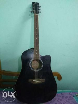 Pluto jumbo size guitar with steel strings