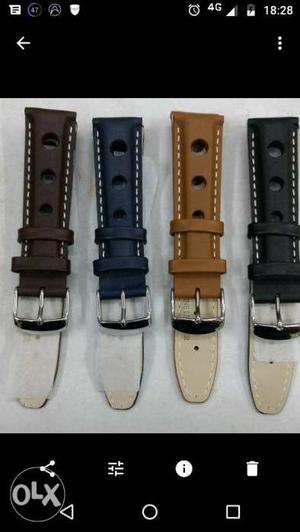 Rally leather straps sizes avl 20 mm,22 mm and 24