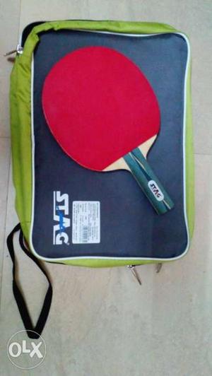 Red And Black Stag Ping-pong Paddle With Bag