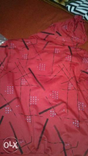 Red And Black Textile
