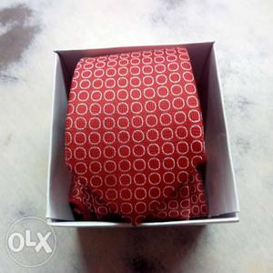 Red And White Necktie
