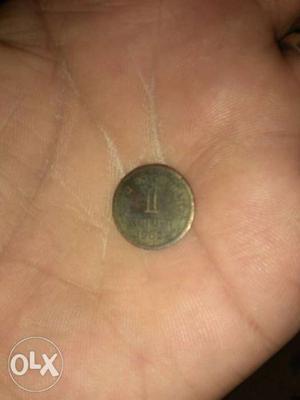 Round  Brown 1 Coin