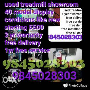 Stepfit used treadmill showroom with service back up and