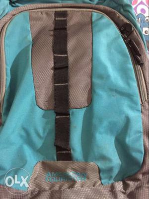 Teal And Gray American tourister Backpack