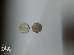 Two 10 paise coins of  and 
