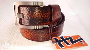 Woodland Leather Buckle Belt