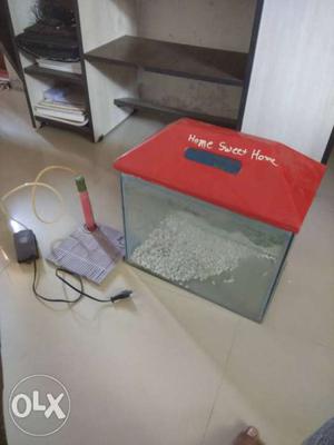 1 x 1.25 ft. Fish Tank with Oxygen Pump And Stones