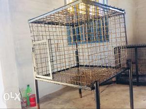 Good condition Iron small breed dog Cage for sale