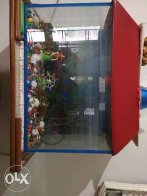 Newly 2×1.5 feet medium size fish aquarium