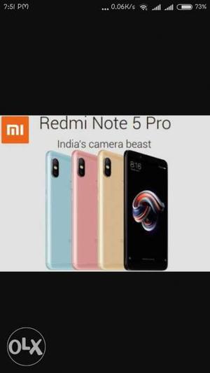 Redmi Note 5 Pro Seal Packed Phone o