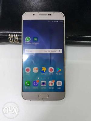 Samsung A8 gold in very good condition... contact