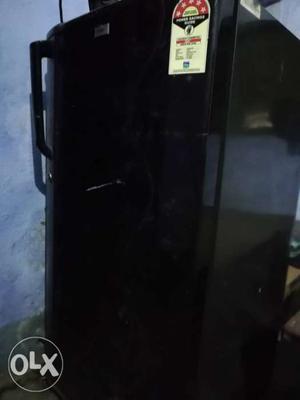 5 star rated haier fridge in black color with