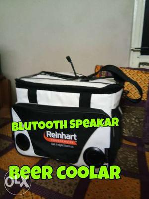 Black And White Reinhart Bluetooth Speaker