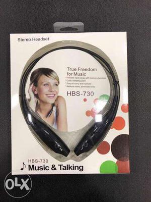 Black HBS-730 Bluetooth Neckband Pack new box pack